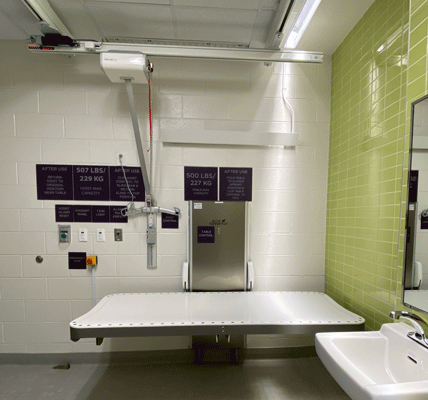 adult changing table