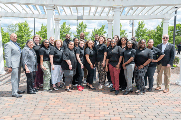 Group photo featuring the Disability Services team and M-NCPPC Director